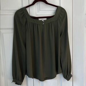 LOFT Women's Dark Green Blouse